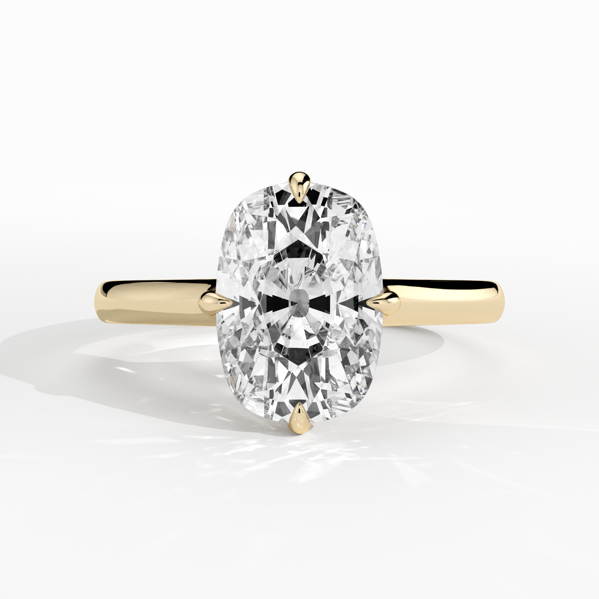 New-Adore Cushion 3ct 18YG Compass