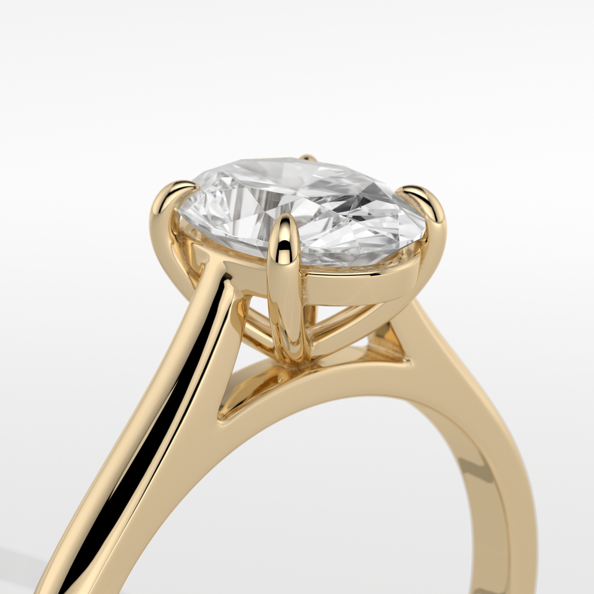 New-Adore Oval 1ct 18YG