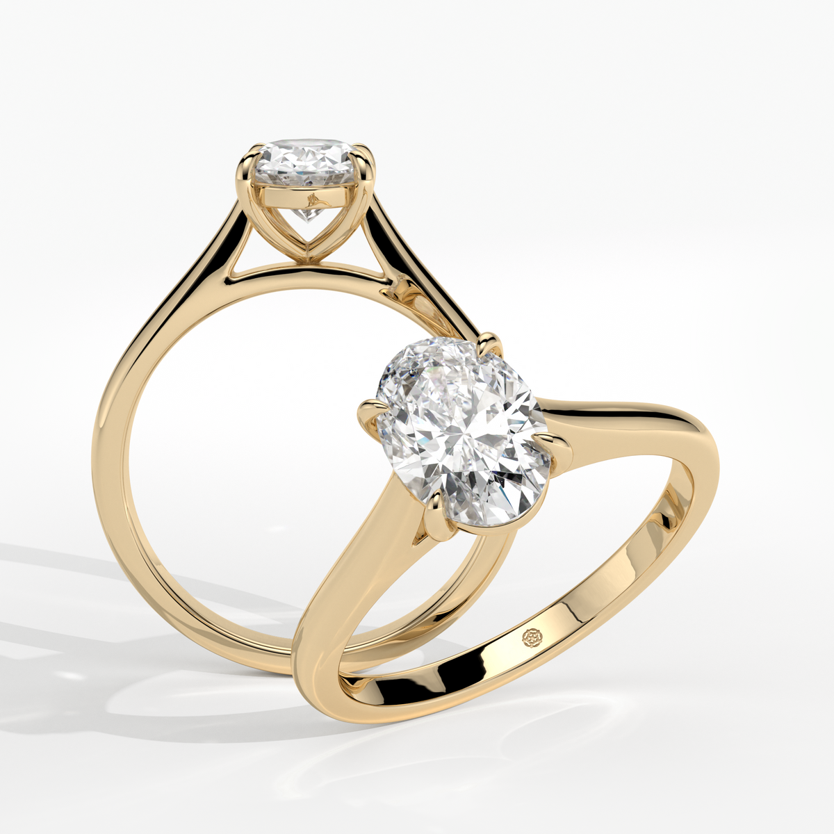 New-Adore Oval 1ct 18YG
