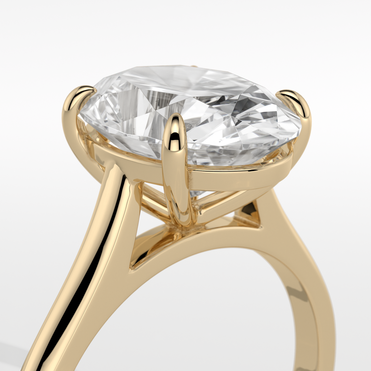New-Adore Oval 3ct 18YG