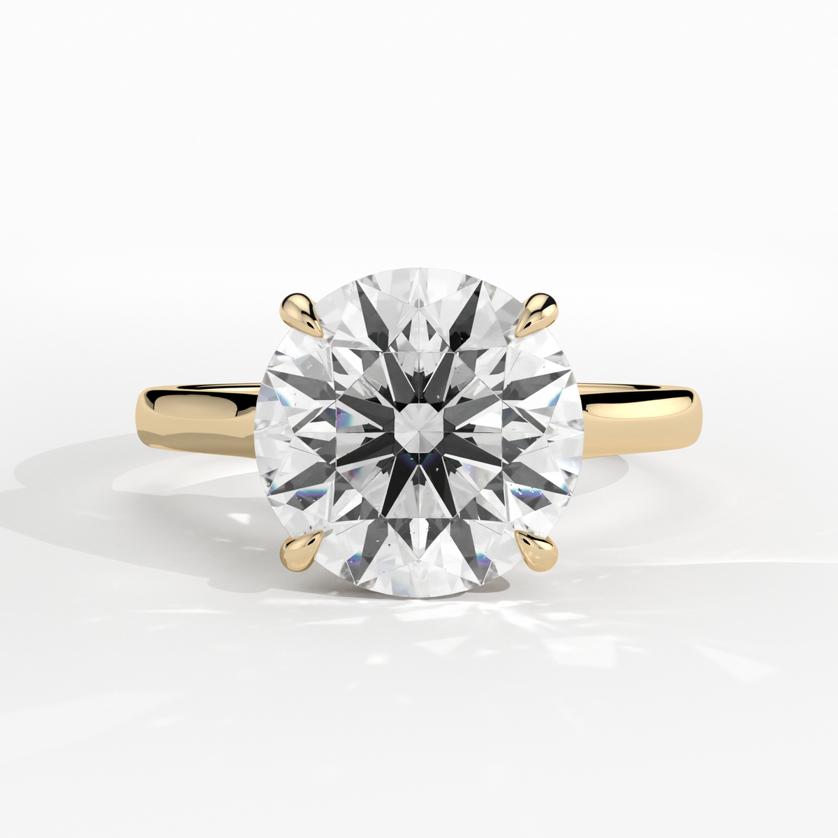 New-Adore Round 3ct 18YG