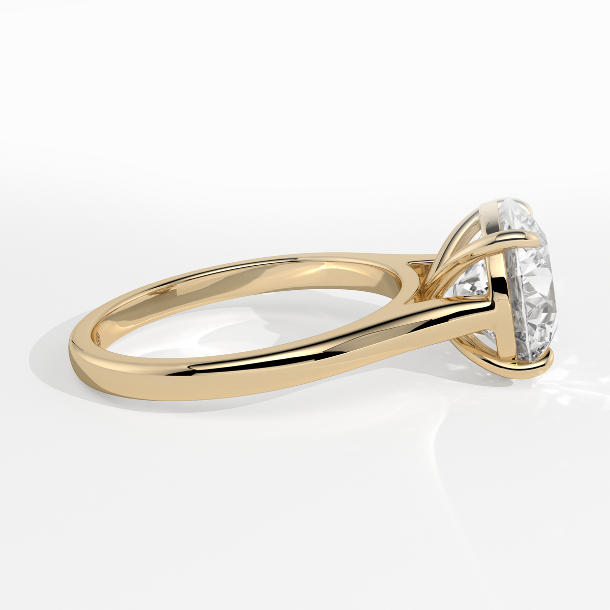 New-Adore Round 3ct 18YG
