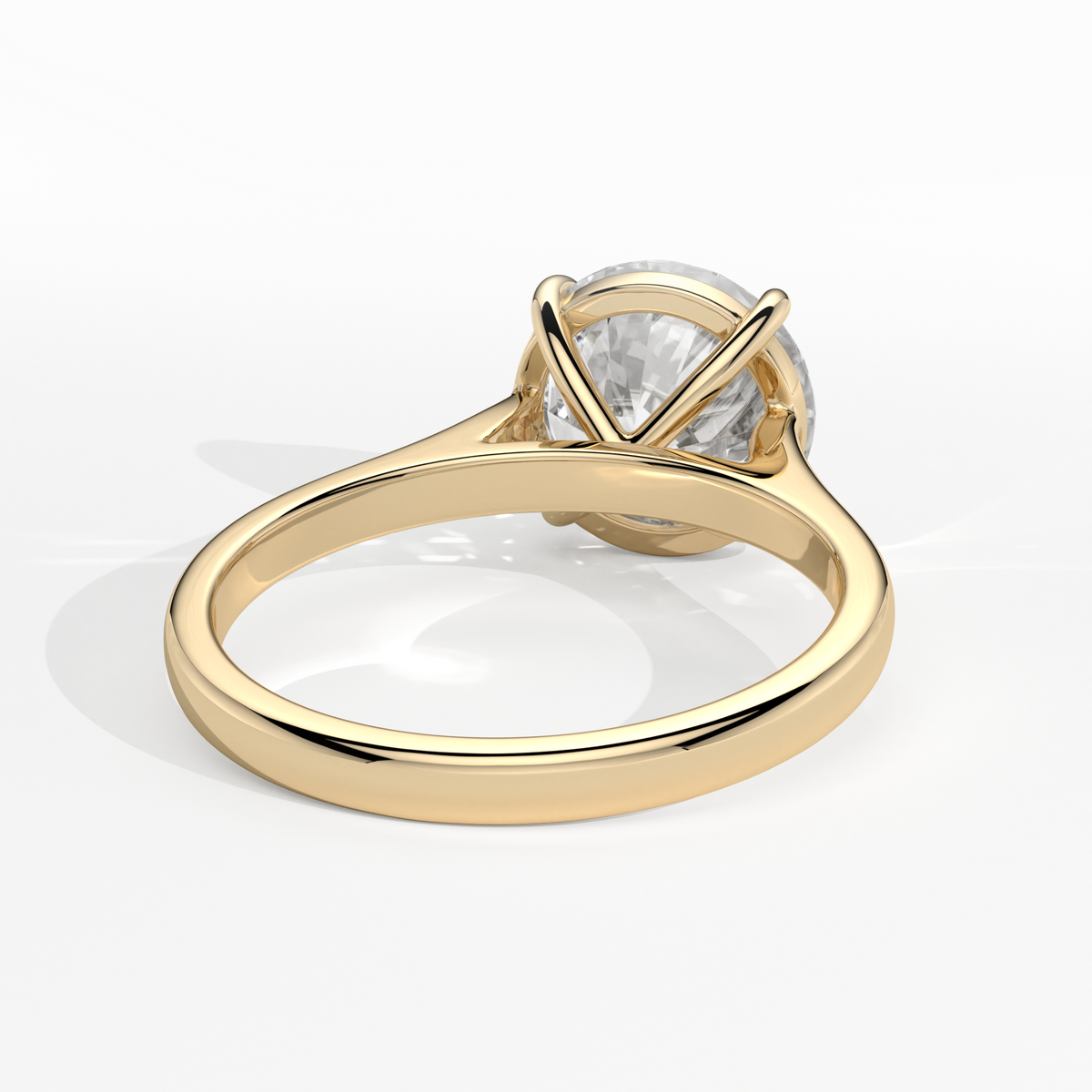 New-Adore Round 3ct 18YG