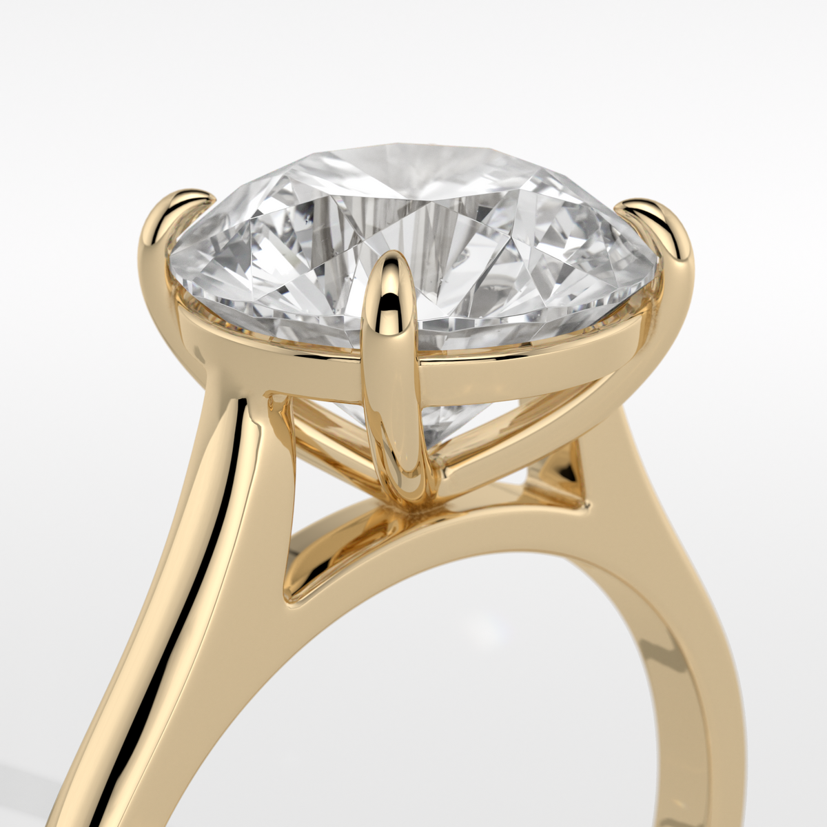 New-Adore Round 3ct 18YG