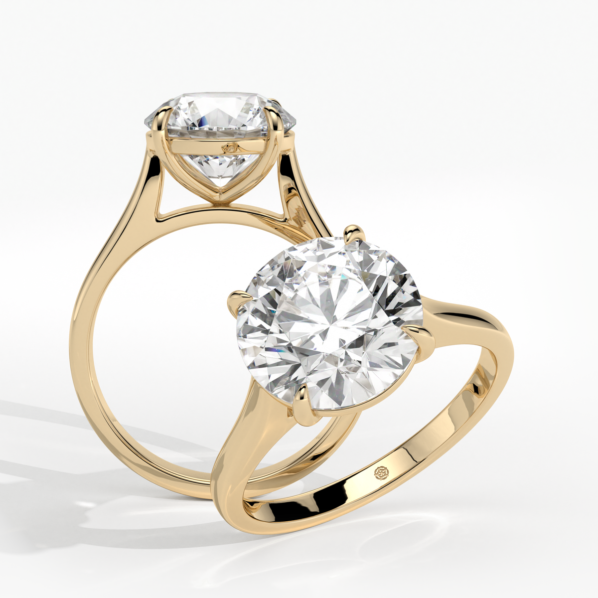 New-Adore Round 3ct 18YG