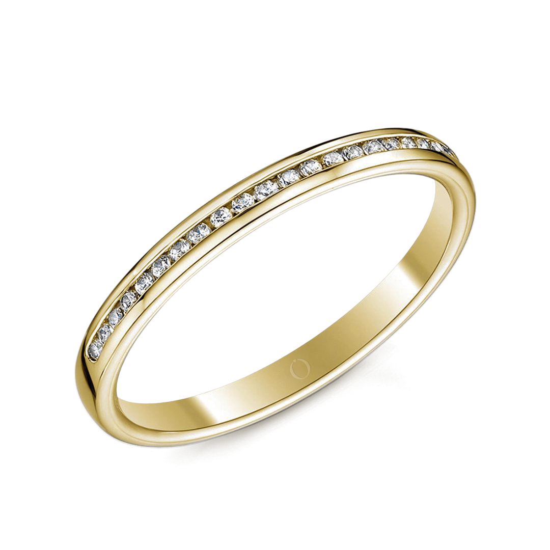 0.15ct Channel Half Set Diamond Ring