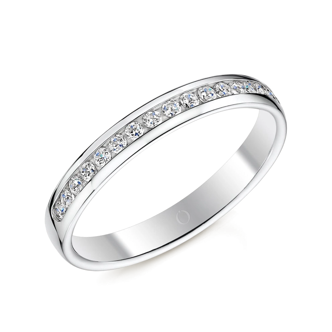 0.25ct Channel Half Set Diamond Ring