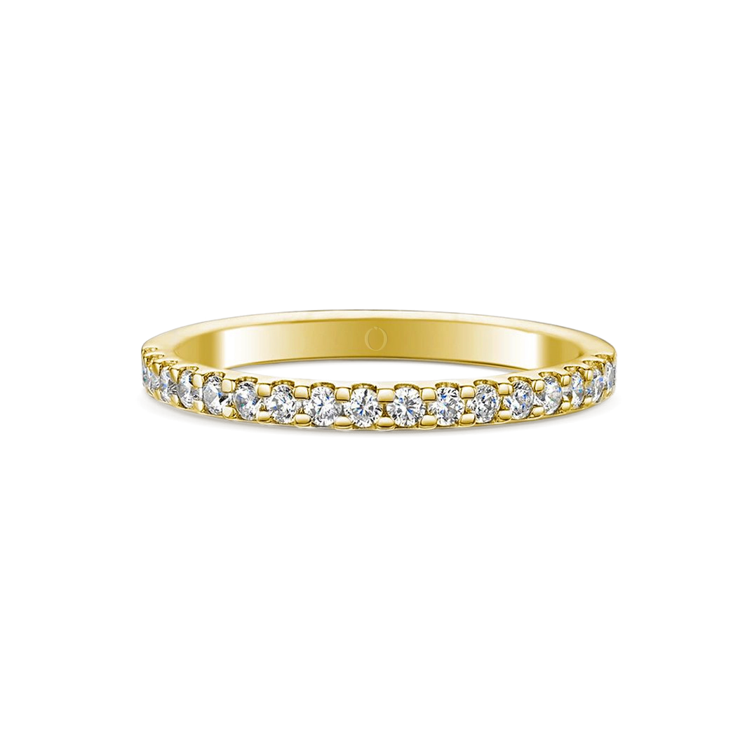 Precision Half Set Diamond Ring Gold H