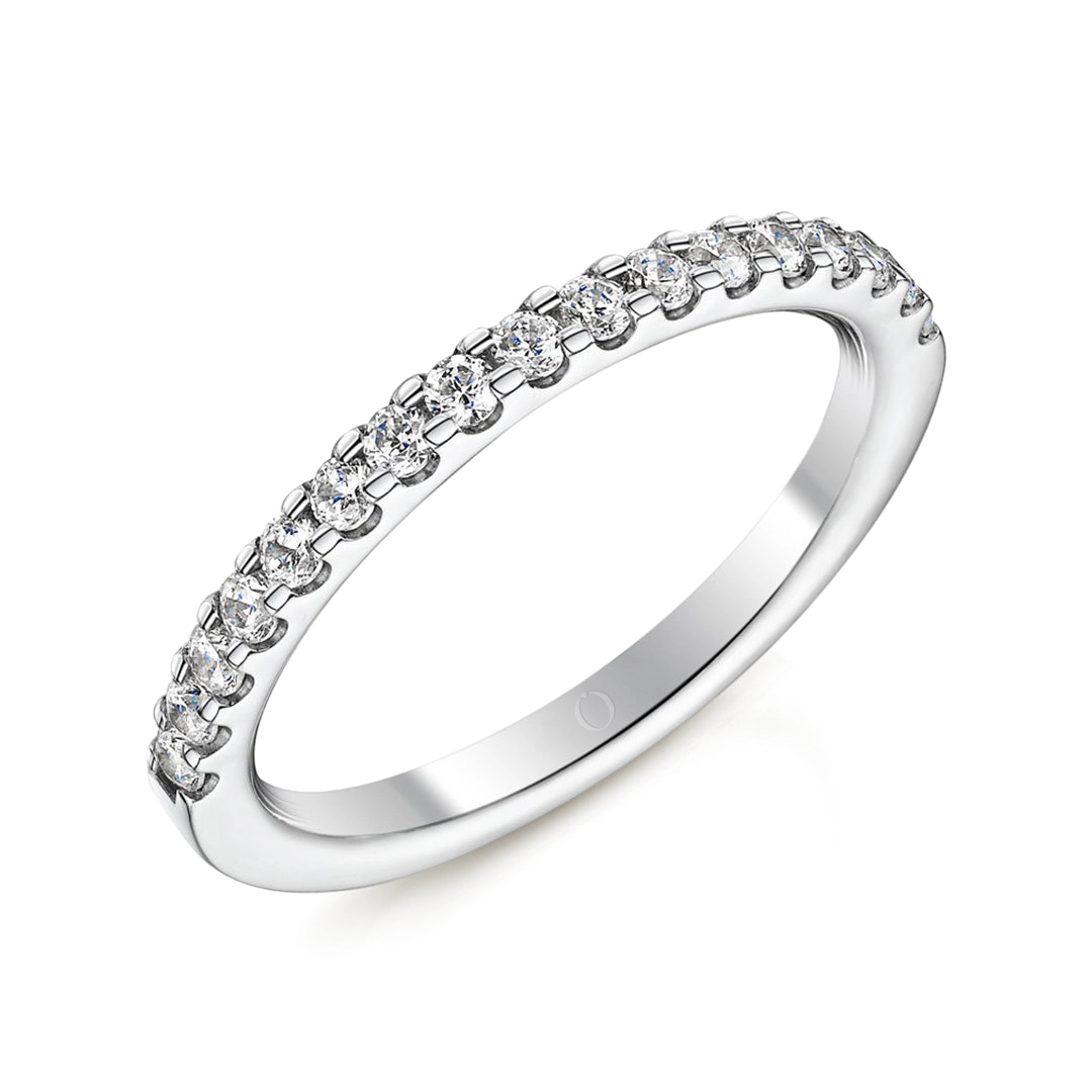 0.35ct Precision Half Set Diamond Ring