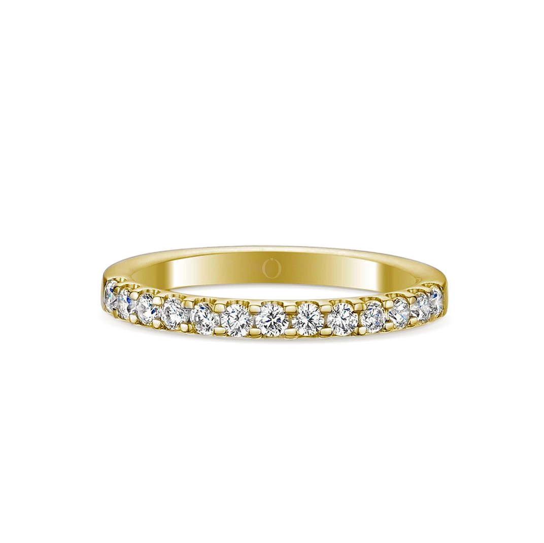 0.50ct Precision Half Set Diamond Ring Gold