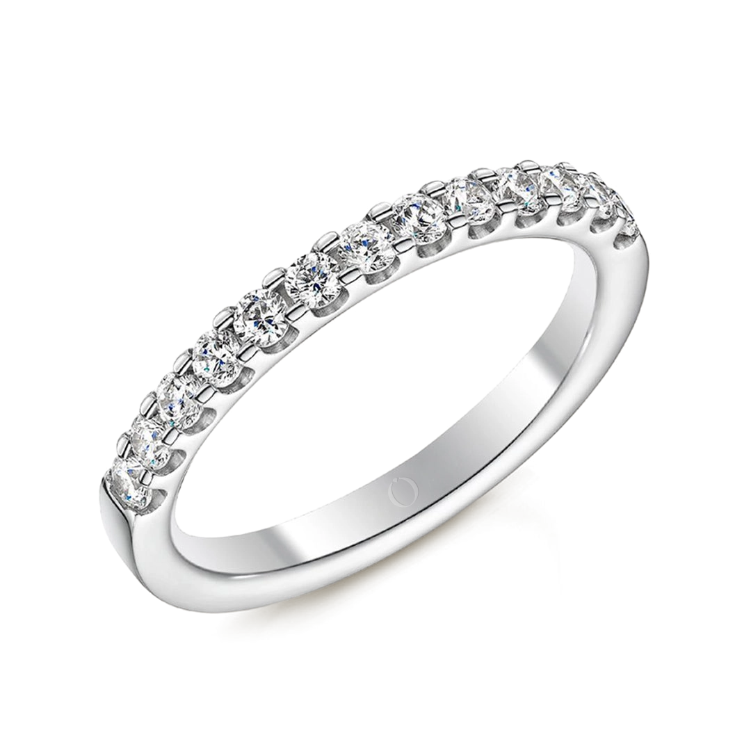 0.50ct Precision Half Set Diamond Ring