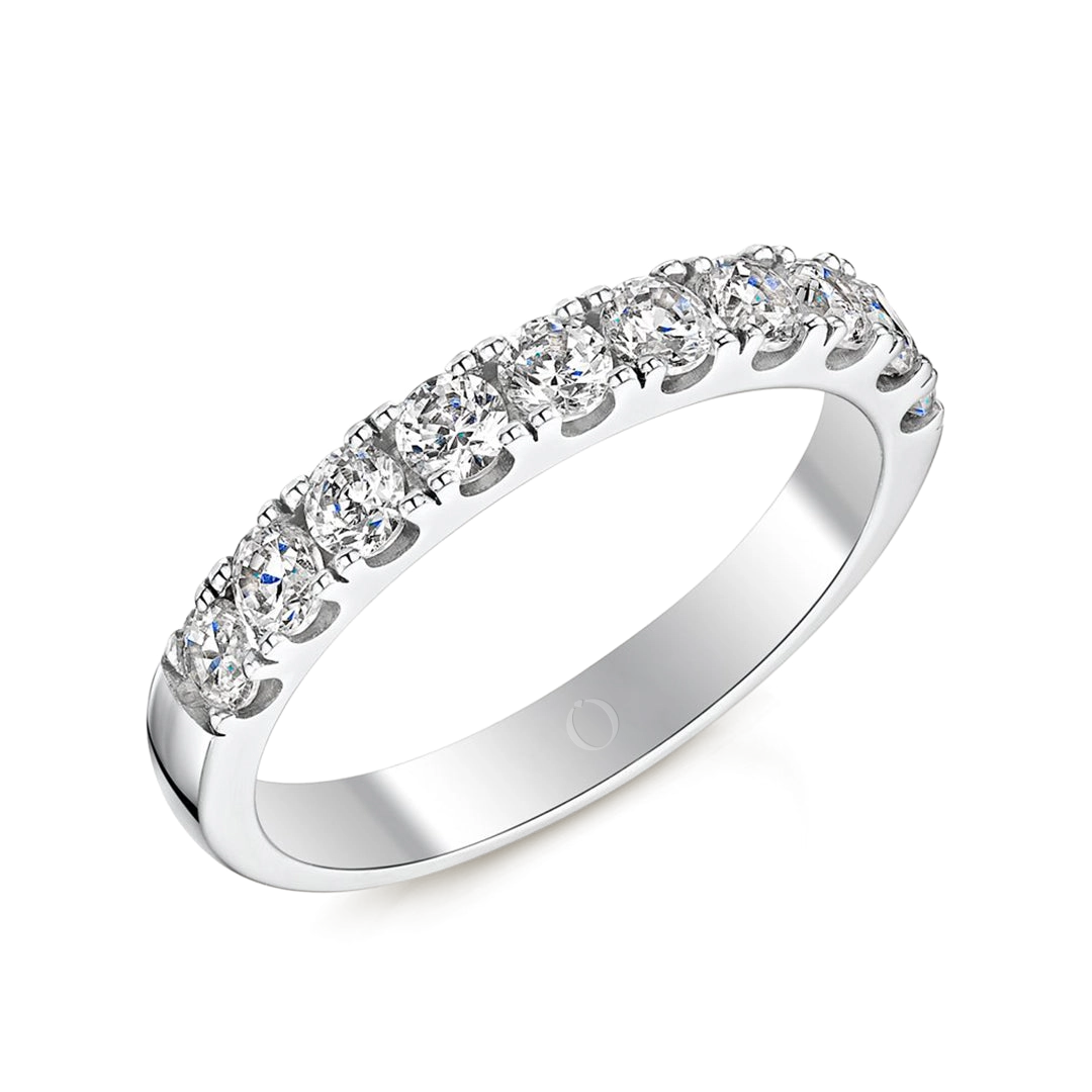 0.75ct Precision Half Set Diamond Ring